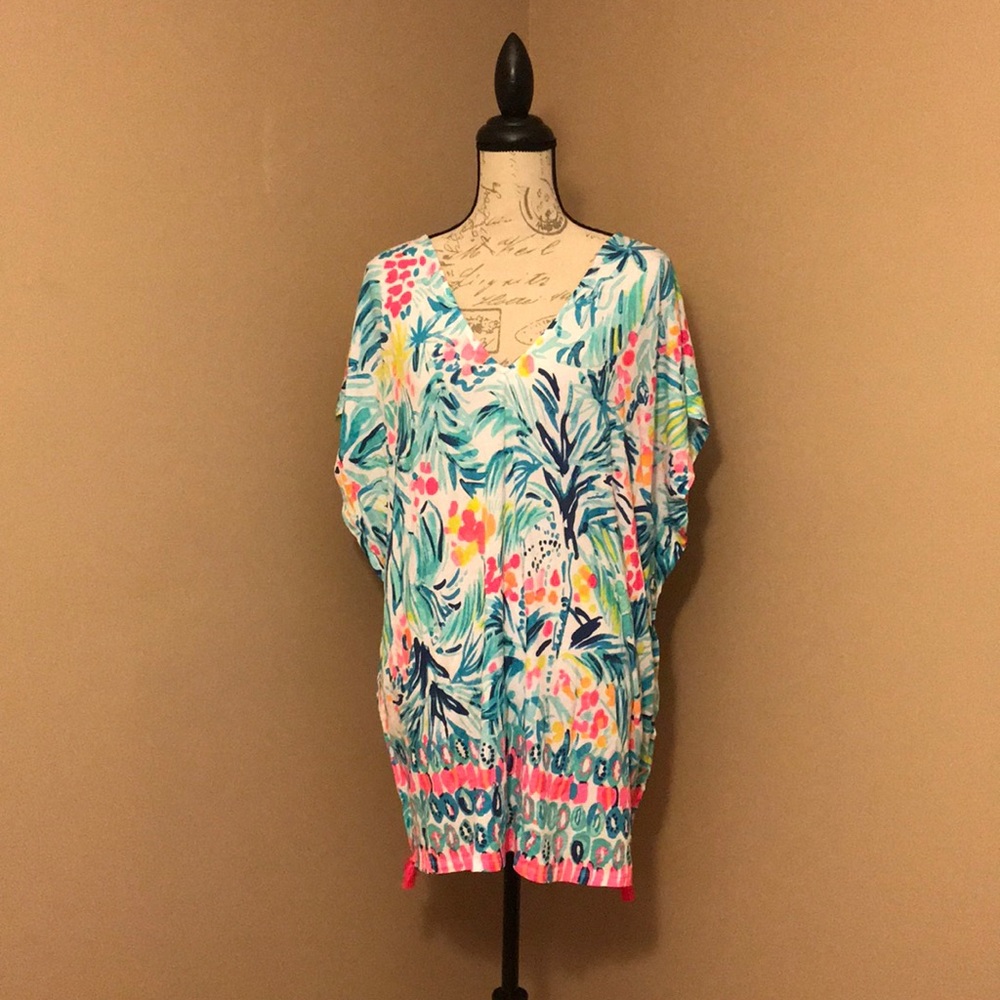NWT Lilly Pulitzer Seagate Coverup in Serene Blue